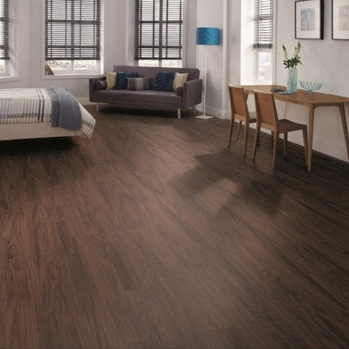 Piso Vinilico Autoadhesivo Listones Castaño Oscuro Texturiza 1