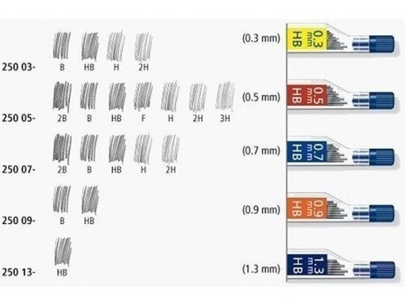 Minas Grafito Staedtler 0.5mm Hb Tubo X 12 1