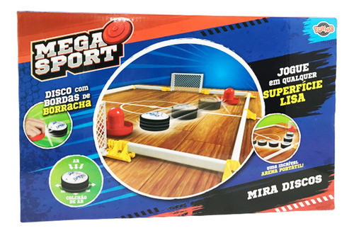 Jogo Futebol De Mesa Com Discos Lançamento Mega Sport Toyng 1