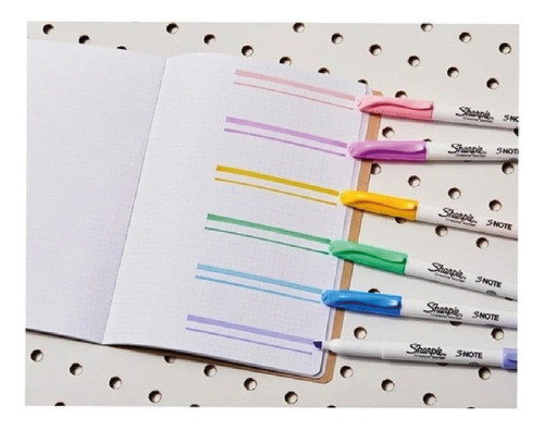 Set Sharpie S Note X 4 Tonos Pastel Y Vibrant Pack X 2 U 1