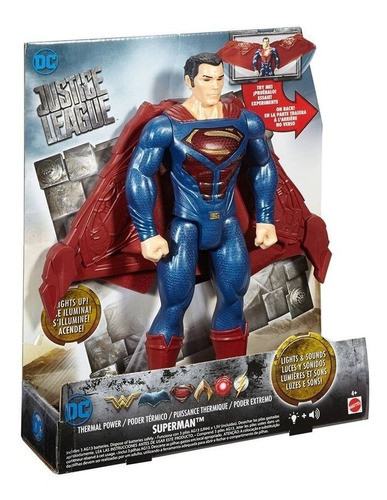 Justice League Figura Superman Con Luces Y Sonido Bunny Toys 0