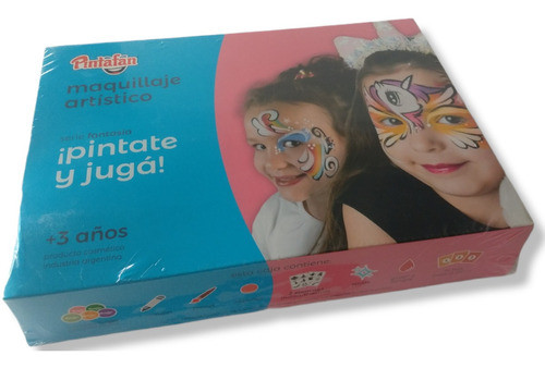 Maquillaje Artistico Infantil Caja Stencil Strass Glitter S3 0