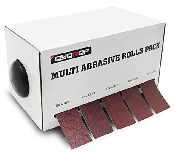 Qyqrqf Rollo De Tela Emery, Rollos De Papel De Lija Abrasiv. 0