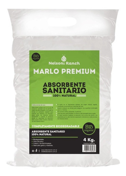 Marlo Absorbente Sanitario X 4 Kg Nelsoni Ranch 0 Marlo Absorbente Sanitario X 4 Kg Nelsoni Ranch 0