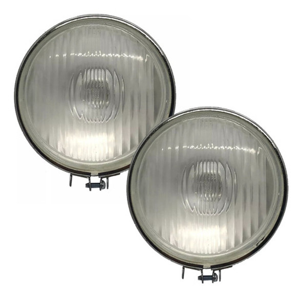Par Faro Iodo Auxiliar Redondo Metálico Cristal Iael 0