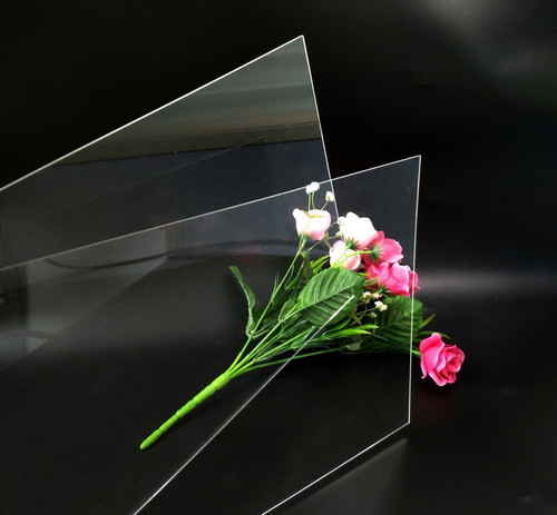 Placa Acrílico Cristal 2 Mm Transparente 50 X 50 Cm 1