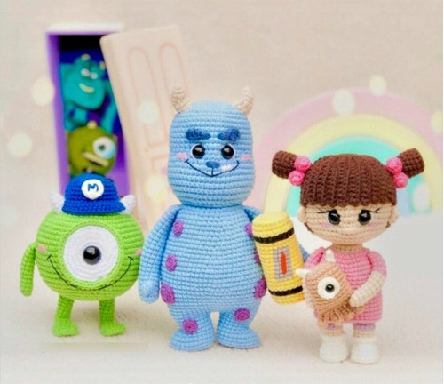Patrón Amigurumi Monster Inc Personajes Crochet 1