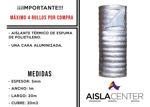 Aislación* Térmica Para Techos De Chapa 1