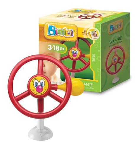 Volante Para Bebe Sonajero Con Bocina Y Sopapa De Mesa Bimbi 0
