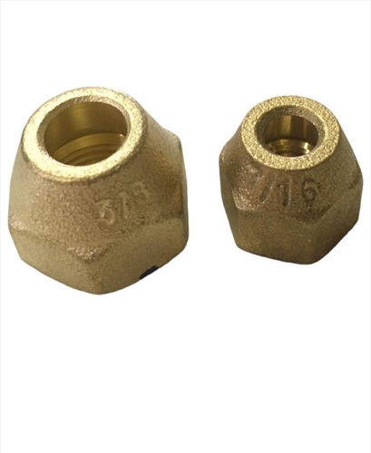 Juego Tuerca Bronce Aire Acondicionado Caños 1/4  3/8 0