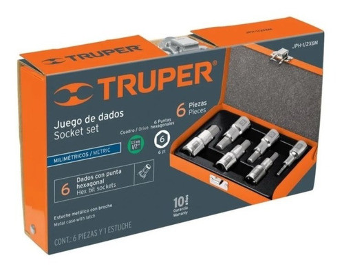 Set Herramientas Tubos Hexagonal 6 Piezas 13926 Truper 1