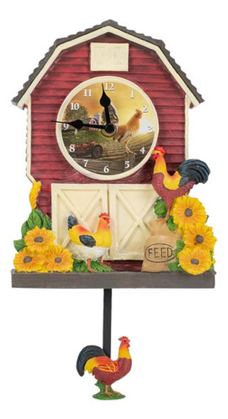 Mark Feldstein & Associates Gallo De Granja Péndulo Rústico 0