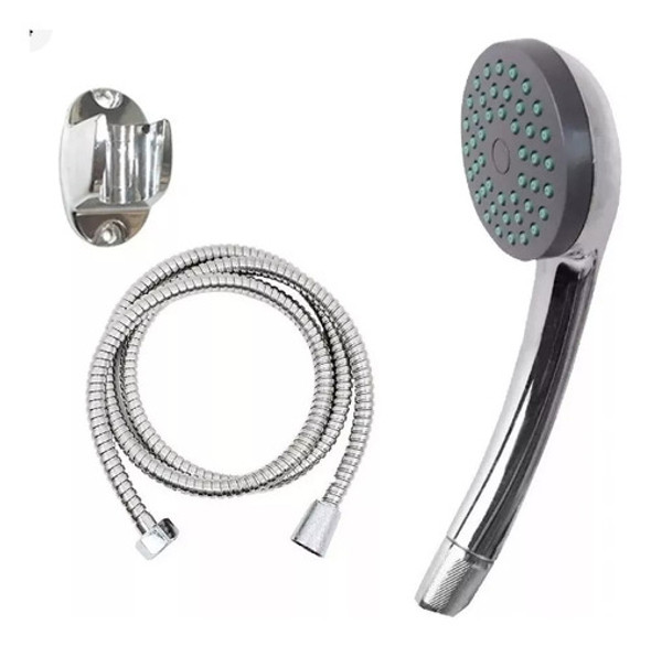 Duchador De Mano + Flexible 1,50 Mts + Soporte 0