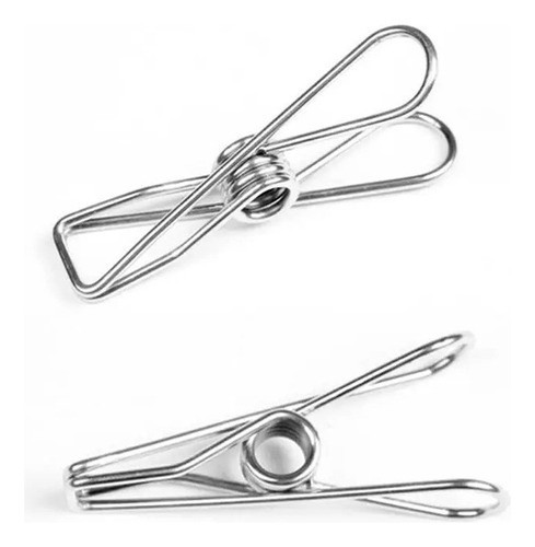 Kit 20 Un. Prendedor Pregador De Roupas Inox E Embalagens 1
