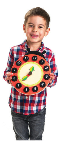 Reloj Mariquita Aprende Tender Leaf Juguetes Madera Niño Tx 1