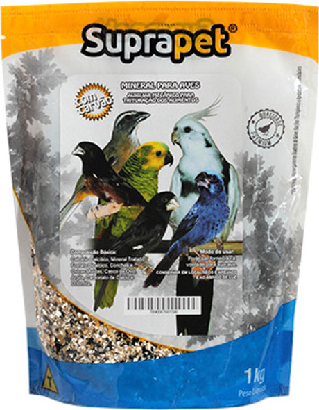 Suplemento Grit Mineral Com Carvão Suprapet - 1 Kg 1