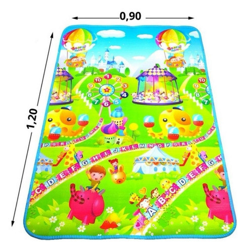 Tapete Infantil Dupla Face Térmico 0,90x1,20cm Tapete Desenh 1