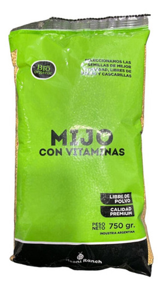 Alimento Para Pájaros Mijo Nelsoni Ranch X 750 Gramos 0