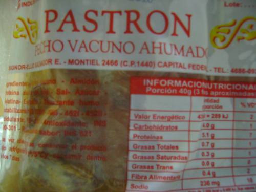 Pastron Natural, Pecho Vacuno Ahumado Por Kilo 1