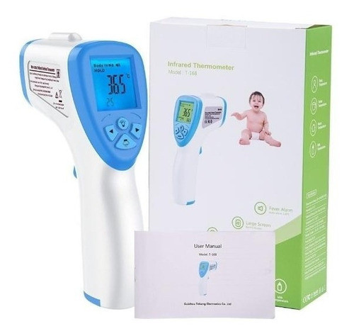 Termometro Infrarrojo Digital Lcd Fiebre Frente Oido Bebe 0