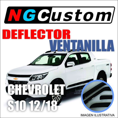 Deflector De Ventanilla Chevrolet S10 12/17 Delantero Coliza 0