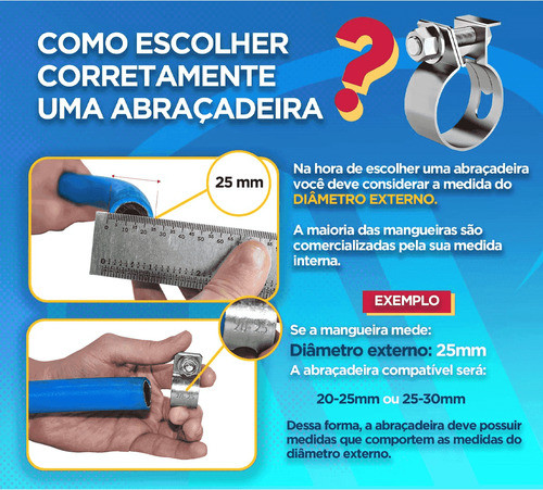 Abraçadeira Reforçada 35-40 Mm F-32 Mm - Metalmatrix 1