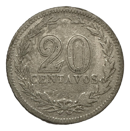 Argentina - 20 Centavos - Año 1912 - Cj #63 - Níquel 1