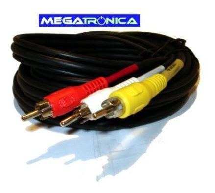 Cable Rca Tv Audio Y Video 3x3rca Cable Blindado Coaxil 1.8m 1