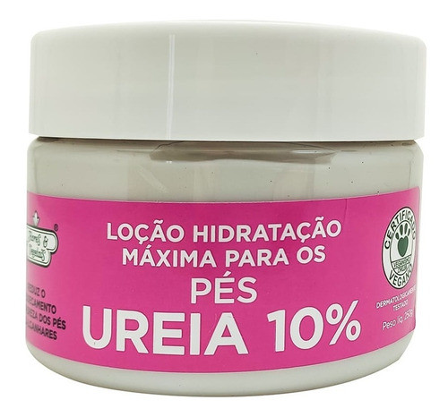 Loção De Hidratação Uréia 10% Pés Flores E Vegetais 250g 3un 1