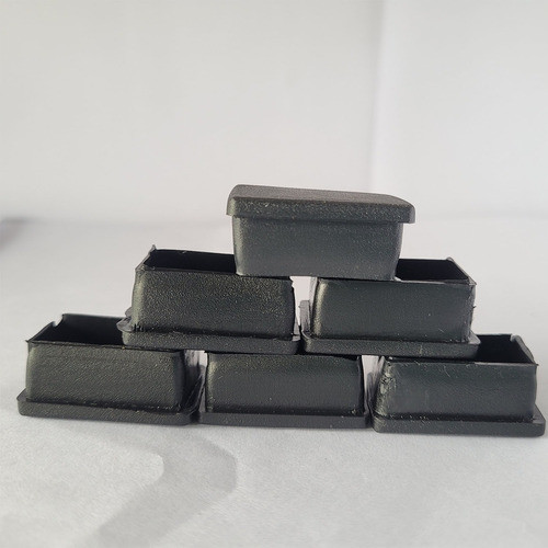 Regatón Rectangular Plástico Interior, Para Caño 20x30 Mmx40 1