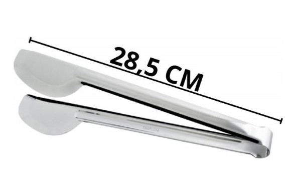 Pegador Grande Multiuso Churrasco Salada Massa Inox 30cm 1