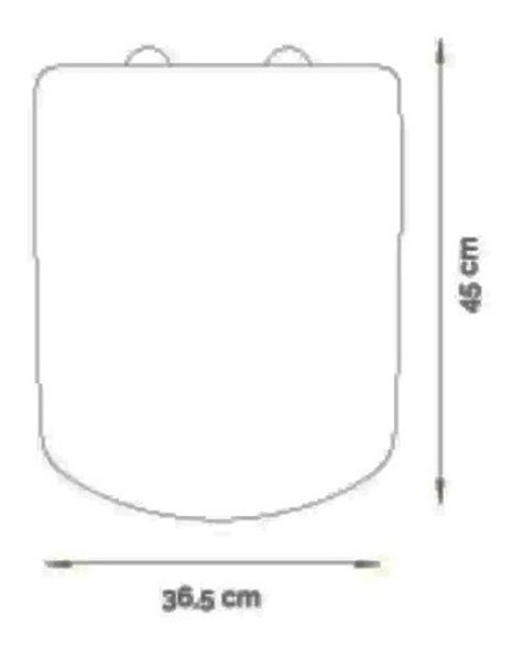 Tapa Asiento Cierre Suave Herraje Metal Dama Senso 1