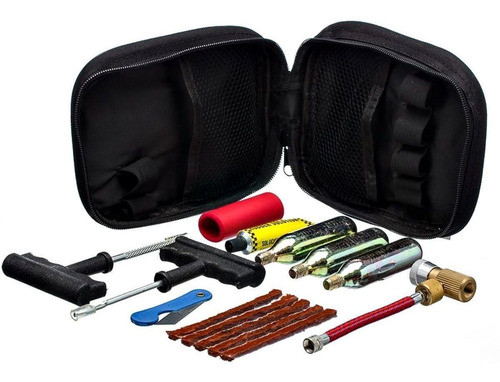 Kit Reparo Furo Pneu Moto Bicicleta Com 3 Cápsulas Bering 0