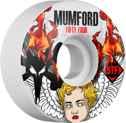 Ruedas Skate Bones Wheels Stf Pro Mumford Angel 54mm 84b 1