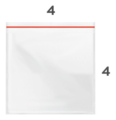 Saco Zip Lock N0 - 4 X 4 Cm - 1.000 Und 1