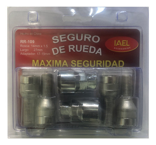 Seguro Rueda Antirobo 4 Bulones +seg 9 P/ Vento 07/19 1