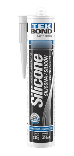 Silicone Construcao 270 Gr. Preto Tek Bond 6 Unidades 0 Silicone Construcao 270 Gr. Preto Tek Bond 6 Unidades 0