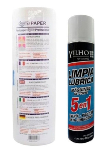 Rollo De Papel De Cuello Barber + 5 En 1 Yilho Profesional 0