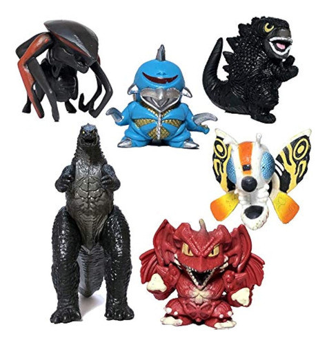 Ezfun Set De 6 Godzilla Toys Movable Joint Birthday Kids 202 0