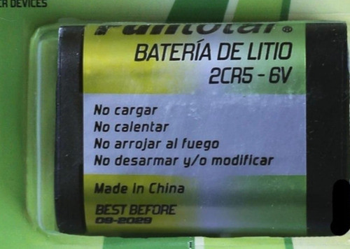 Batería De Litio 2cr5 6v - Envio Gratis 1