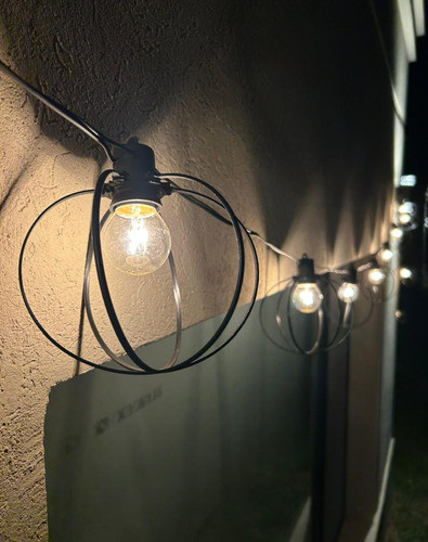 Guirnalda De Luces 7 Metros Con 14 Átomos + Lámparas Vintage 1