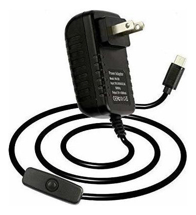 5 V 3 A Usb C/tipo C Adaptador Con Boton On/off P/ Raspberry 1
