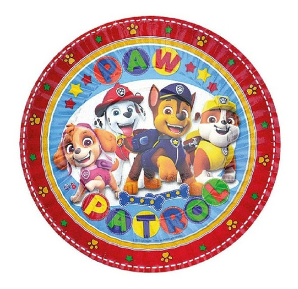 Pack X 10 - Plato Descartable - Paw Patrol 0