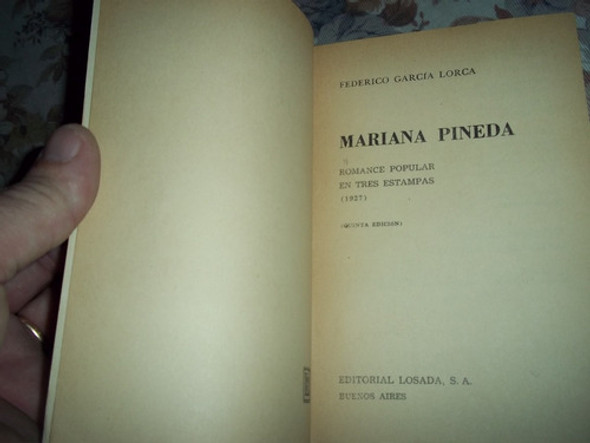 Mariana Pineda - Federico Garcia Lorca 1