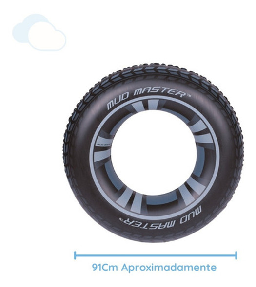 Salvavida Inflable Forma De Rueda Bestway 80x80 Cm 1