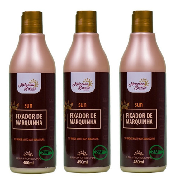 3 Fixador De Maquinha Melanina Bronze Frete Grátis 0