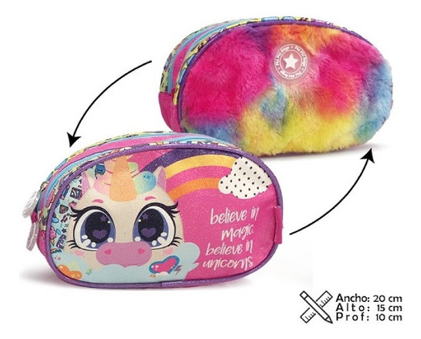 Cartuchera Phi Phi Bags Unicornio Reversible 2 Cierres Ub 0 Cartuchera Phi Phi Bags Unicornio Reversible 2 Cierres Ub 0