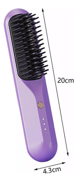 Mini Pente Portátil Recarregável Sem Fio Para Alisar Cabelo 1 Mini Pente Portátil Recarregável Sem Fio Para Alisar Cabelo 1
