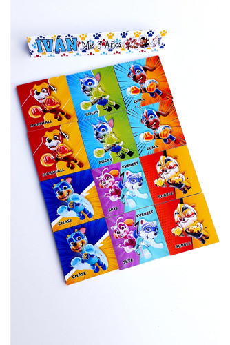 Souvenirs Artesanal Juego De Memoria X10u Paw Patrol 0