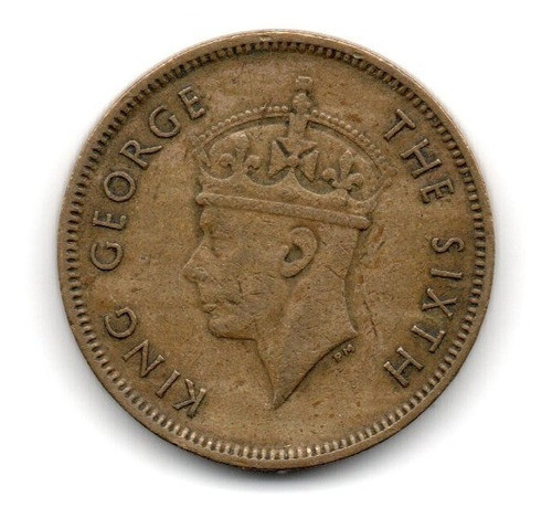 Hong Kong Moneda 10 Cents Año 1950 Km#25 1